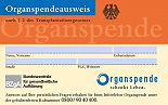 Bild Organspendeausweis